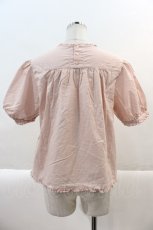 画像2: PINK HOUSE / ロゴ刺繍入りブラウス  ピンク I-25-01-20-060-LO-BL-HD-ZT051 (2)