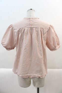 画像2: PINK HOUSE / ロゴ刺繍入りブラウス  ピンク I-25-01-20-060-LO-BL-HD-ZI