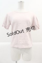 PINK HOUSE / ロゴ入りパフスリーブカットソー 3(M) ピンク I-25-01-20-079-LO-TO-HD-ZI