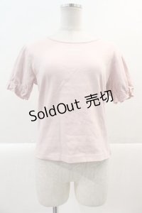 PINK HOUSE / ロゴ入りパフスリーブカットソー 3(M) ピンク I-25-01-20-079-LO-TO-HD-ZI