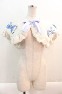Nile Perch / リボンファーケープ  アイボリー I-25-01-20-113-LO-JA-HD-ZT208