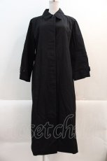 画像1: 【SALE】INGEBORG / 裏地柄スプリングコート  ブラック I-25-01-20-116-LO-CO-HD-ZTC018 (1)