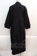 画像2: 【SALE】INGEBORG / 裏地柄スプリングコート  ブラック I-25-01-20-116-LO-CO-HD-ZTC018 (2)