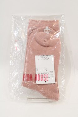 画像2: PINK HOUSE / ひな菊コサージュ柄ソックス  ピンク I-25-01-20-036-LO-ZA-HD-ZI