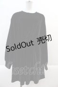 NieR Clothing / ベルベットワンピース  黒Ｘ白 I-25-01-21-053-PU-OP-HD-ZI