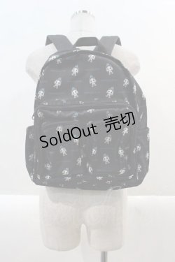 画像1: NieR Clothing / BACKPACK 【ハンギョドン×NieRちゃん】  黒Ｘ青 I-25-01-21-110-PU-BG-HD-ZT-K020