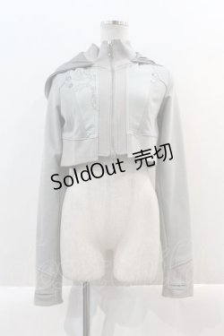 画像1: Ozz Croce / フロント刺繍ショートパーカー  ミント I-25-01-21-017-OO-TO-HD-ZI
