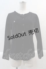 MIHO MATSUDA / ドクロ刺繍ベルベットカーディガン  黒 I-25-01-24-004-GO-TO-HD-ZI
