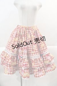 Angelic Pretty / いちごBread Bakery CafeスカートSet  赤 I-25-01-24-072-AP-SK-HD-ZI