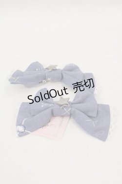 画像1: metamorphose / HAT twinkle journeyリボンクリップ  スモーキーサックス I-25-01-24-101-ME-AC-HD-ZI