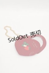 m petit by misako / いちごハートミラー  赤 I-25-01-24-107-LO-ZA-HD-ZI