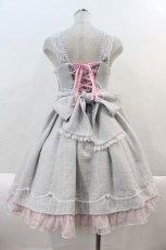 画像2: Angelic Pretty / しろくまアップリケジャンパースカートSet  グレーＸピンク I-25-01-24-020-AP-OP-HD-ZI (2)
