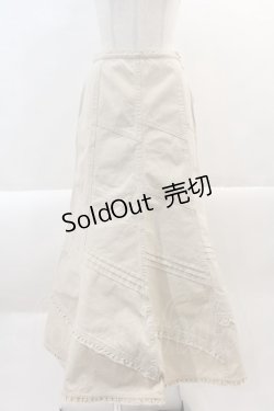 画像1: PINK HOUSE / 斜め切替&フリルスカート L ベージュ I-25-01-26-051-LO-PA-HD-ZI