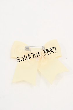 画像2: LOTUS ribbon / ミニリボンブローチ  イエロー I-25-01-26-091-EL-AC-HD-ZT437-F005