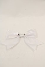 画像2: 【SALE】LOTUS ribbon / リボンブローチ  白 I-25-01-26-093-EL-AC-HD-ZT437-F006 (2)