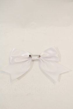 画像2: LOTUS ribbon / リボンブローチ  白 I-25-01-26-093-EL-AC-HD-ZT437-F006