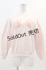 PINK HOUSE / ロゴptパッチワークスウェット  ピンク I-25-01-26-012-LO-TO-HD-ZI
