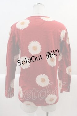 画像2: PINK HOUSE / ロゴ&花pt長袖Tシャツ  レッド I-25-01-26-016-LO-TS-HD-ZI