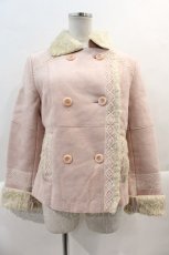 画像1: 【SALE】PINK HOUSE / ボア&スウェードハーフコート M ピンク I-25-01-26-038-LO-CO-HD-ZTC018 (1)