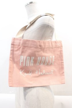 画像1: PINK HOUSE / サコッシュ  ピンクＸ白 I-25-02-04-052-LO-BG-HD-ZT-K013