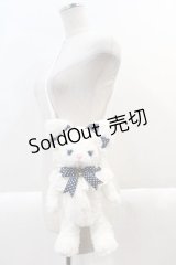 BABY,THE STARS SHINE BRIGHT / BAG ねこくみゃポシェット  白Ｘ青 I-25-02-04-053-BA-BG-HD-ZI