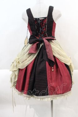 画像2: ALICE and the PIRATES / 夢か現か、記憶の中のPiste d'un cirque “Un”ジャンパースカート  ボルドー I-25-02-04-098-PA-OP-HD-ZY
