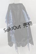 CIVARIZE / Fadeless レイヤードスカートパンツ  黒Ｘ青 I-25-02-04-118-GO-PA-HD-ZI