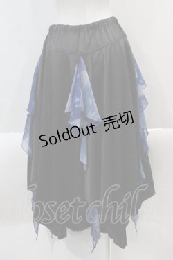 画像2: CIVARIZE / Fadeless レイヤードスカートパンツ  黒Ｘ青 I-25-02-04-118-GO-PA-HD-ZI