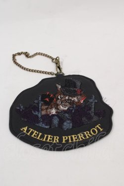 画像1: ATELIER PIERROT / パスケース  黒 I-25-02-04-018-EL-ZA-HD-ZI
