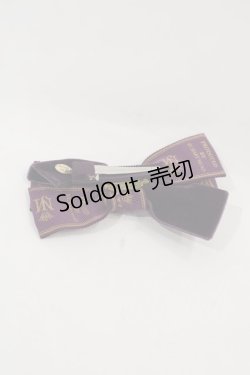 画像2: Jane Marple / HAT ロゴリボンクリップ＆ブローチ  ボルドー I-25-02-04-023-JM-AC-HD-ZI