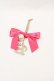 画像2: Maison de FLEUR / イニシャルバッグチャーム  ピンク I-25-02-04-040-LO-ZA-HD-ZT432 (2)
