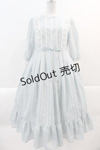 Melody BasKet / Secret Essenceドレス  サックスＸ白 I-25-02-07-056-LO-OP-HD-ZI