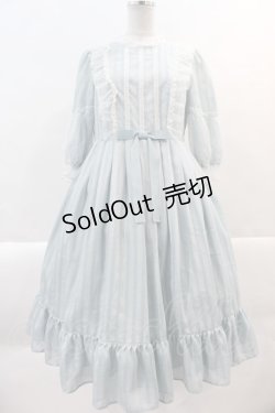 画像1: Melody BasKet / Secret Essenceドレス  サックスＸ白 I-25-02-07-056-LO-OP-HD-ZI