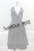 axes femme POETIQUE / ベストレイヤード風ワンピース M ブルー I-25-02-07-073-AX-OP-HD-ZI