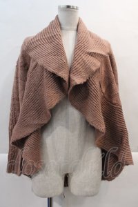 axes femme / ニットドレープロングカーディガン M アワピンク I-25-02-07-034-AX-TO-HD-ZT329