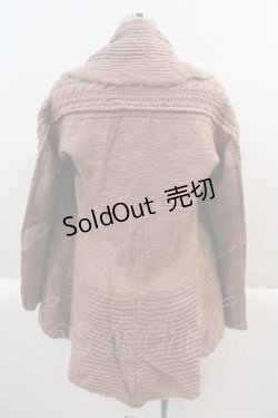 画像2: axes femme / ニットドレープロングカーディガン M アワピンク I-25-02-07-034-AX-TO-HD-ZT329