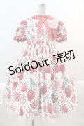 Angelic Pretty / Fresh Strawberry Dinerワンピース  赤 I-25-02-09-044-AP-OP-HD-ZY
