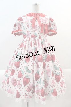 画像1: Angelic Pretty / Fresh Strawberry Dinerワンピース  赤 I-25-02-09-044-AP-OP-HD-ZY