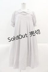 axes femme POETIQUE / メッセージリボンＡラインワンピース  ラベンダー I-25-02-09-052-AX-OP-HD-OS