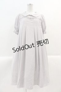 axes femme POETIQUE / メッセージリボンＡラインワンピース  ラベンダー I-25-02-09-052-AX-OP-HD-OS