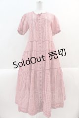 PINK HOUSE / ギンガムチェック半袖ワンピース  赤Ｘ白チェック I-25-02-09-061-LO-SK-HD-ZI