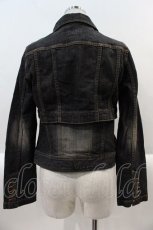 画像2: 【SALE】PINK HOUSE / ミニジャケット&ノースリーブトップスセットアップ M ブラックデニム I-25-02-09-070-LO-JA-HD-ZTC017 (2)