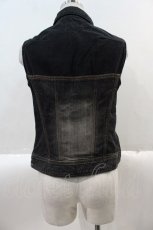 画像4: 【SALE】PINK HOUSE / ミニジャケット&ノースリーブトップスセットアップ M ブラックデニム I-25-02-09-070-LO-JA-HD-ZTC017 (4)