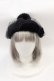 画像1: Angelic Pretty / Doll's Ribbonベレー  黒 I-25-02-09-107-AP-AC-HD-ZT-K011 (1)