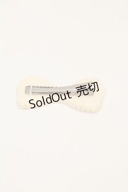 画像2: 【SALE】Emily Temple cute / リボンワッペンクリップ  アイボリーＸシルバー I-25-02-09-115-ET-AC-HD-ZT437-F006