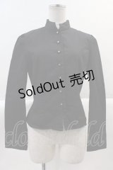 INGEBORG / マオカラーシャツ S ブラック I-25-02-09-041-LO-BL-HD-ZI
