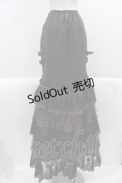 画像2: ALICE and the PIRATES / Under the Rose〜闇の使者と薔薇の刻印〜マーメイドスカート  黒Ｘ紫 I-25-02-11-053-PA-SK-HD-ZY