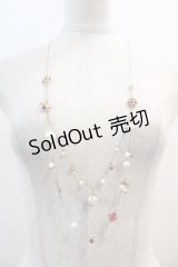 axes femme / マリンモチーフロングネックレス  ゴールドＸ赤 I-25-02-11-078-AX-AC-HD-ZI