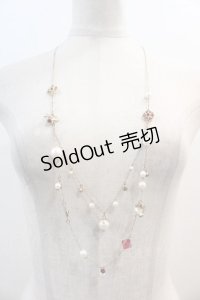 axes femme / マリンモチーフロングネックレス  ゴールドＸ赤 I-25-02-11-078-AX-AC-HD-ZI
