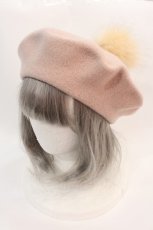 画像1: 【SALE】LOLITAその他(お買取対象外) / ファーポンポンベレー  ピンクＸアイボリー I-25-02-11-109-LO-AC-HD-ZTK011 (1)